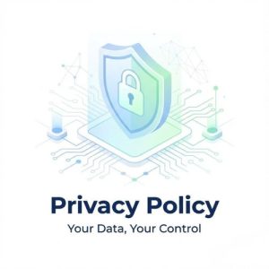 Privacy Policy featured image for SmartAI Tool Hub showing data protection and user privacy in AI technology.